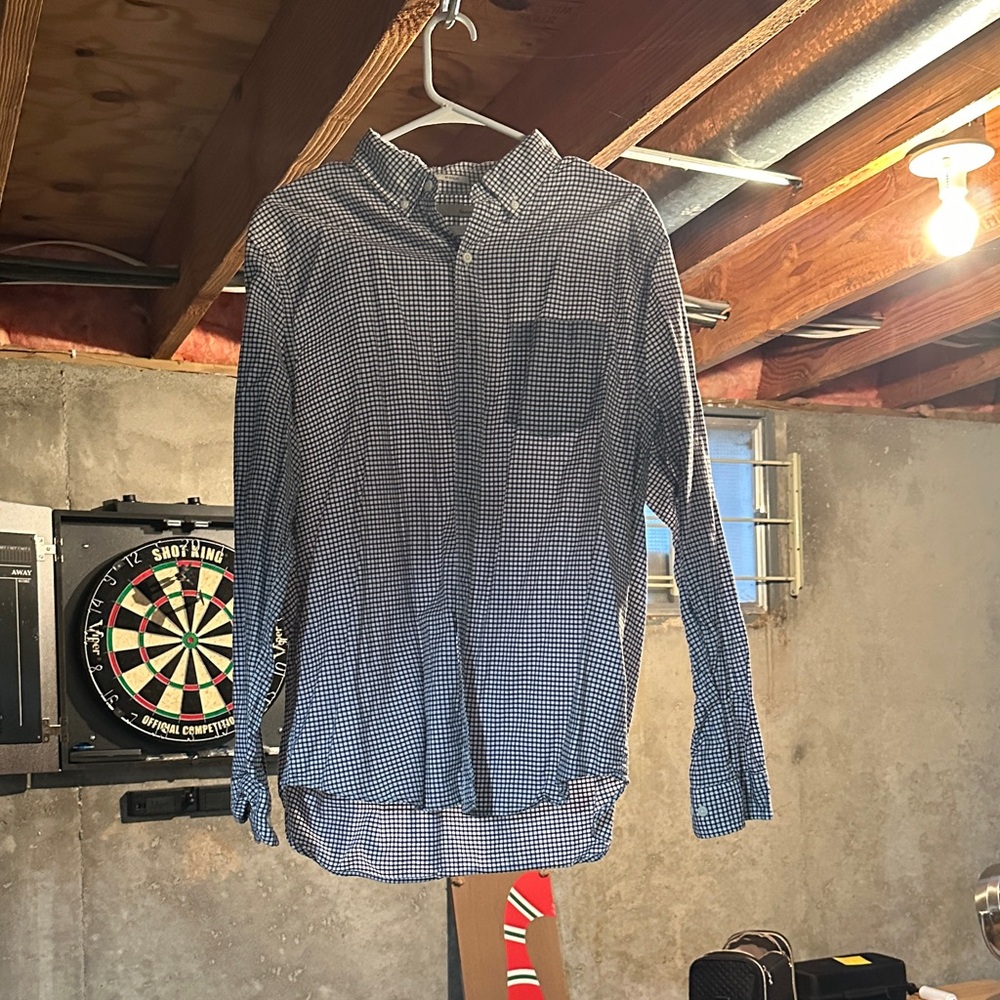 Men's Classic Navy Checkered Shirt Jacket